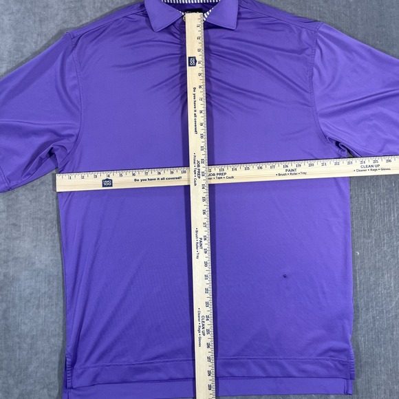 FootJoy FJ Mens Medium Purple Short Sleeve Golf Polo Shirt - Picture 7 of 11